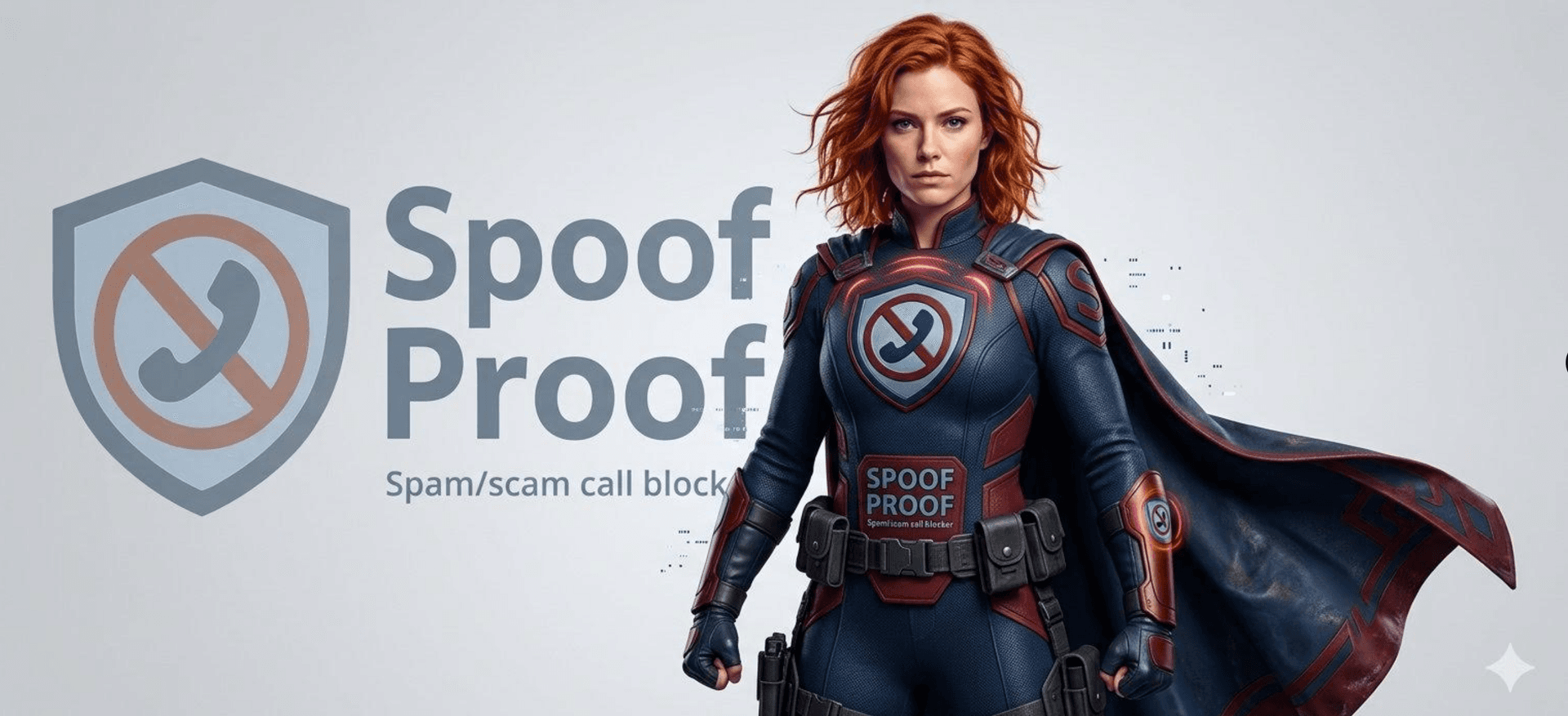 Spoof Proof — Prism, the AI superhero defender blocking spam and scam calls